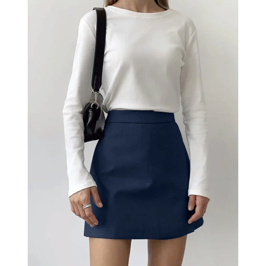 Asymmetric Layered Split Mini Skirt | Size 6