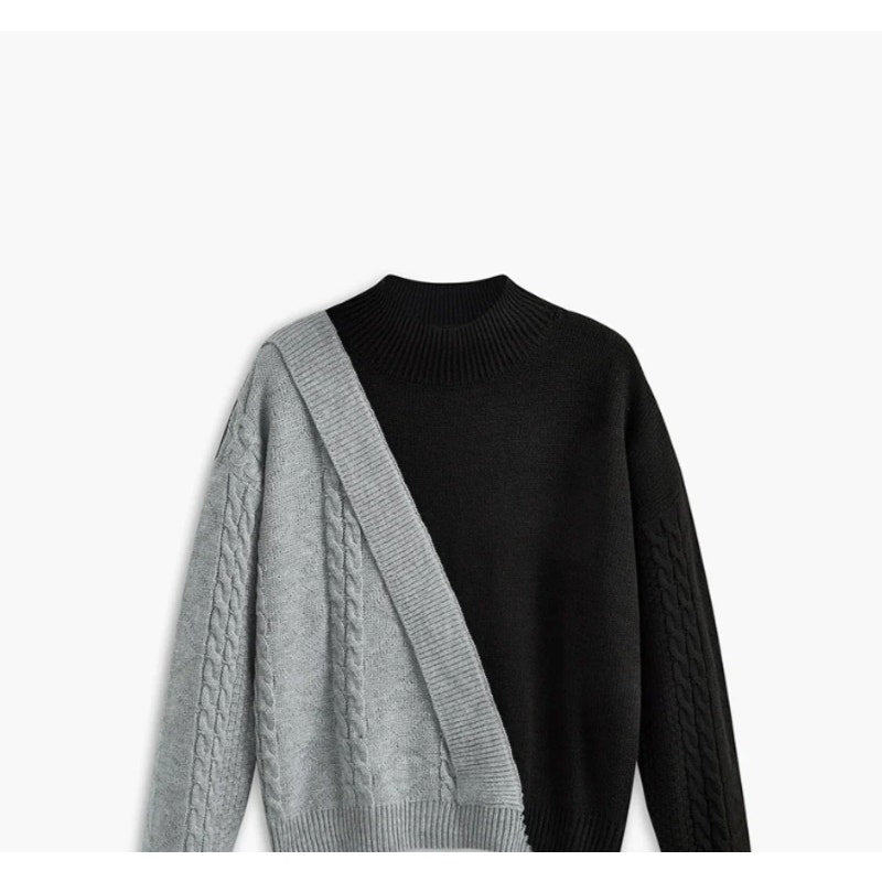 Commense Oversized Color Block Pullover Sweater Size 8-10