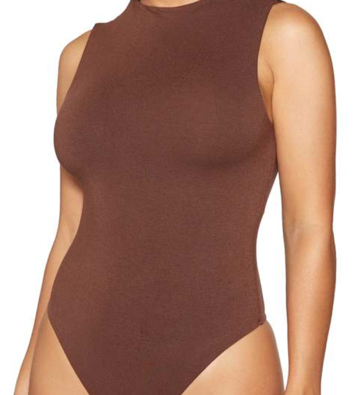 π Naked Wardrobe Chocolate Bodycon Bodysuit - XL - Elevate Your Style! π