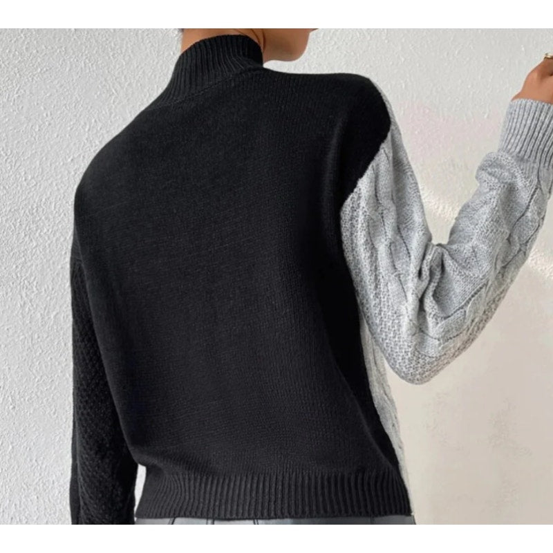 Commense Oversized Color Block Pullover Sweater Size 8-10