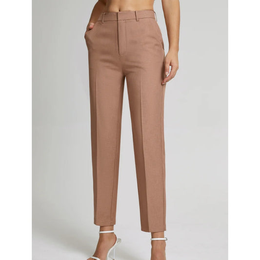Commense High Waisted Cropped Skinny Straight Leg Trousers XS