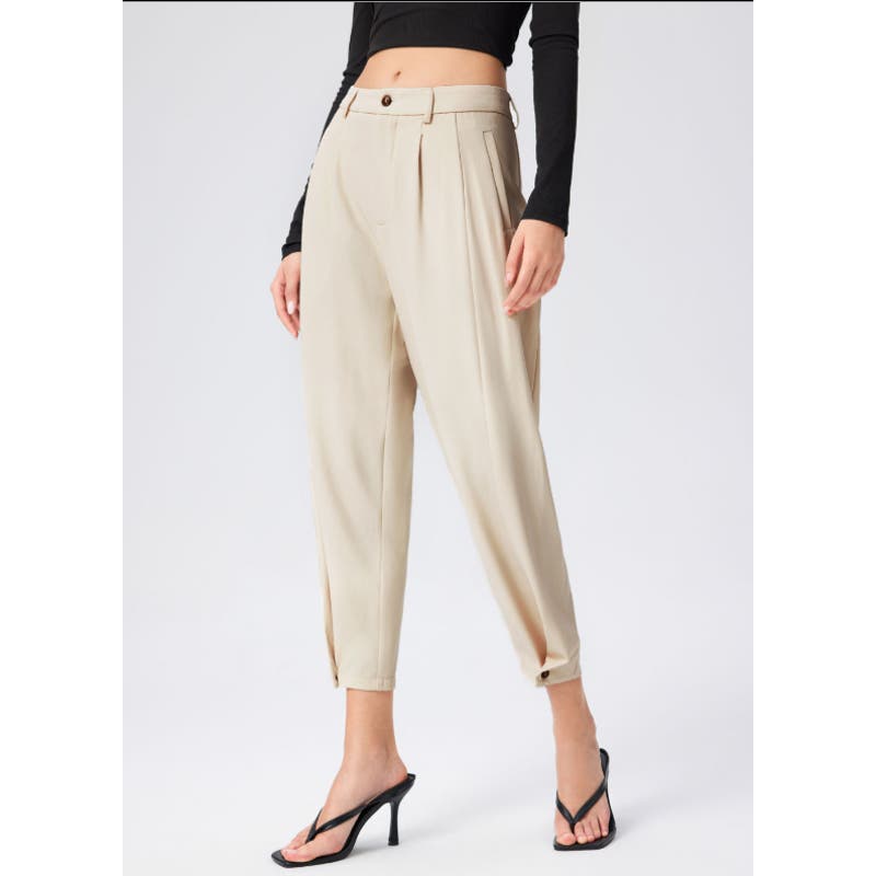 π "The Chic Comfort Classic" - Cider Button Trousers | Size XL