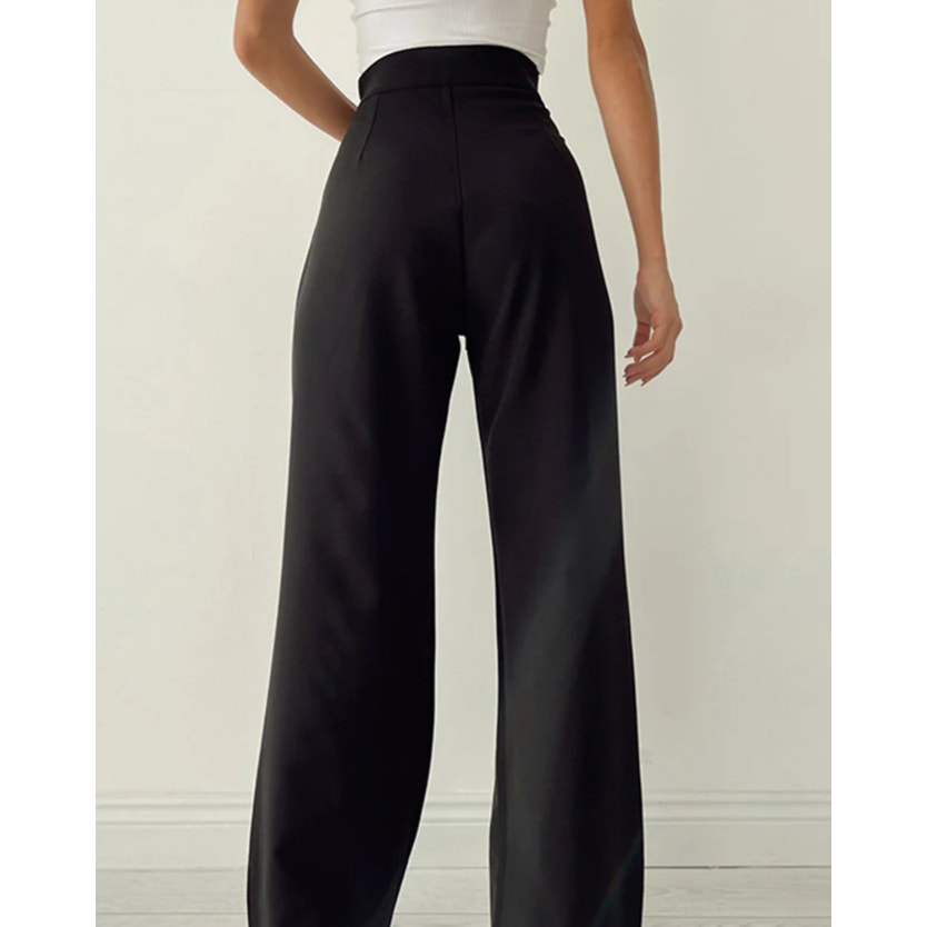 Palazzo Tied Wide Leg Dress Pants | Size Xl | Commense