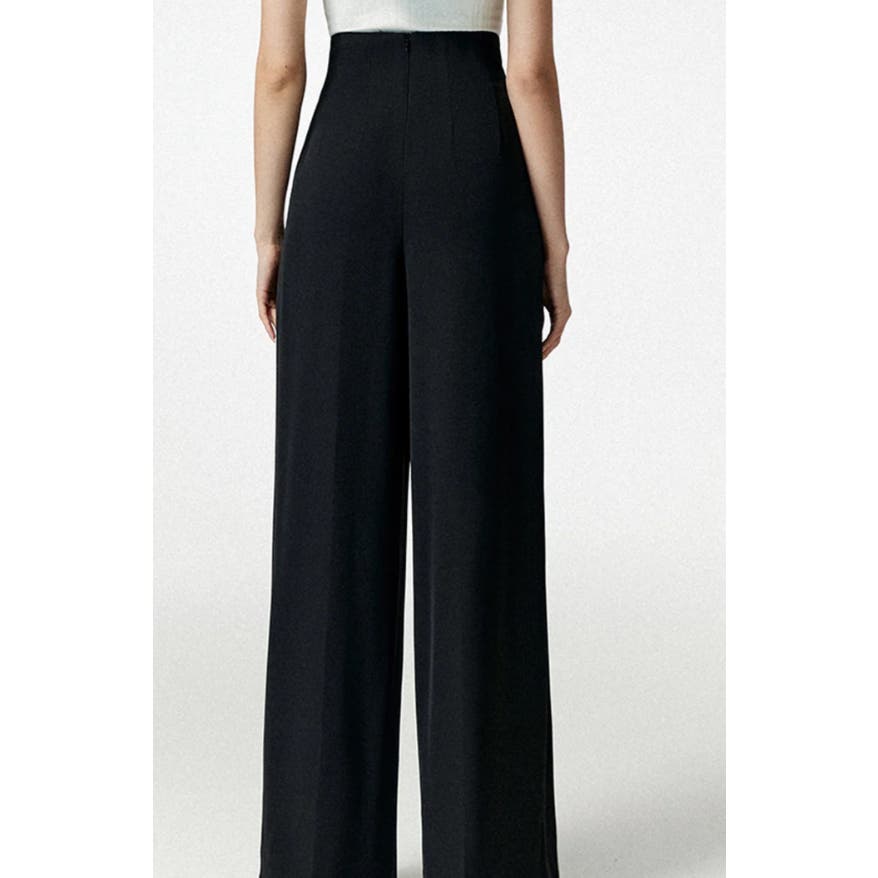 Notch Wide Leg Dress Pants | Size Small  | Commense