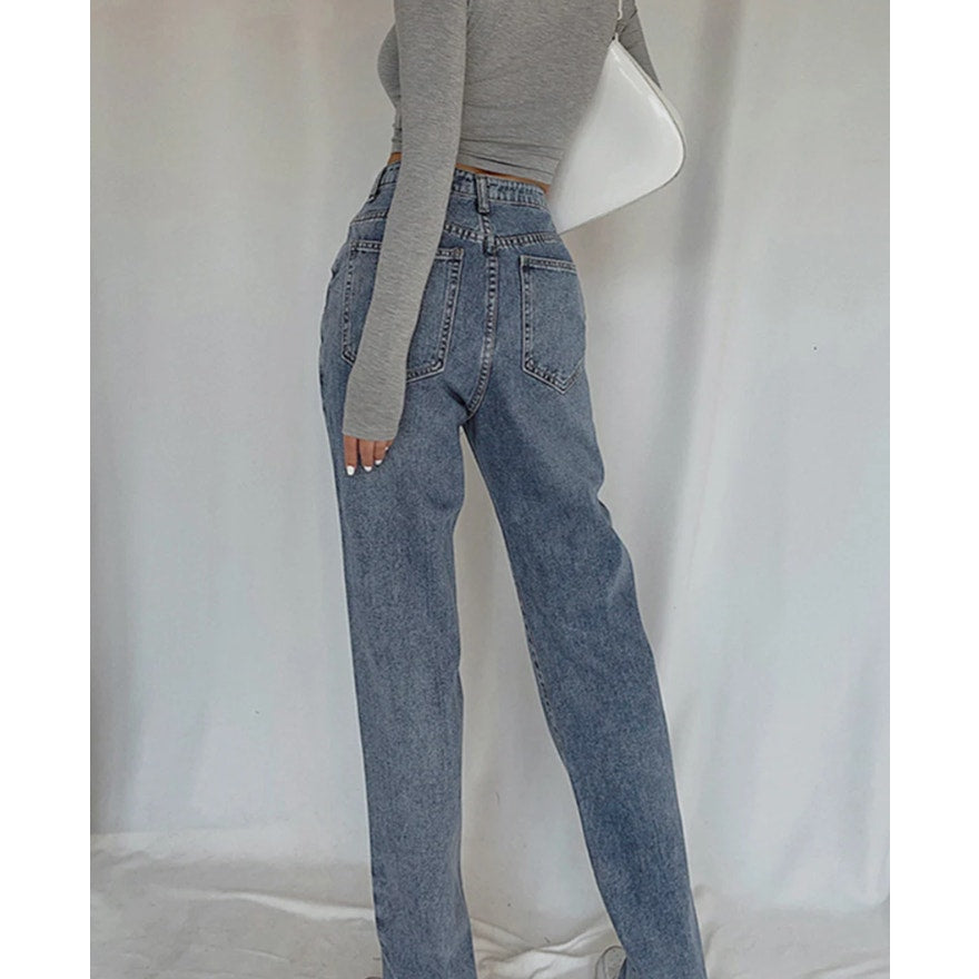 Classic Straight Leg Jeans | Size Large | Commense