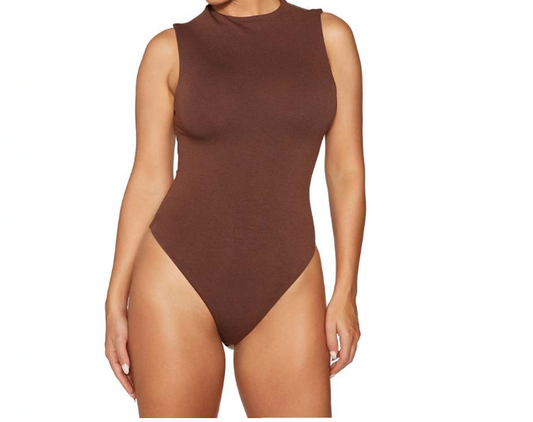 🌟 Naked Wardrobe Chocolate Bodycon Bodysuit - XL - Elevate Your Style! 🌟