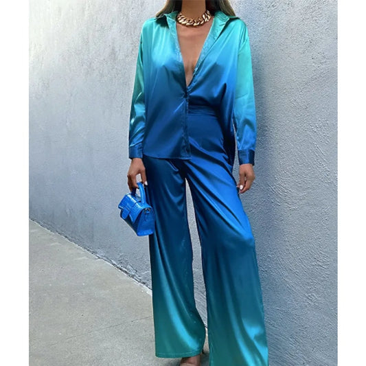 MaryJo Blue Ombre Set Effortless Style with Mesmerizing Gradient |Chicgenes