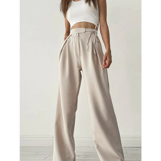 Palazzo Tied Wide Leg Dress Pants | Size Small