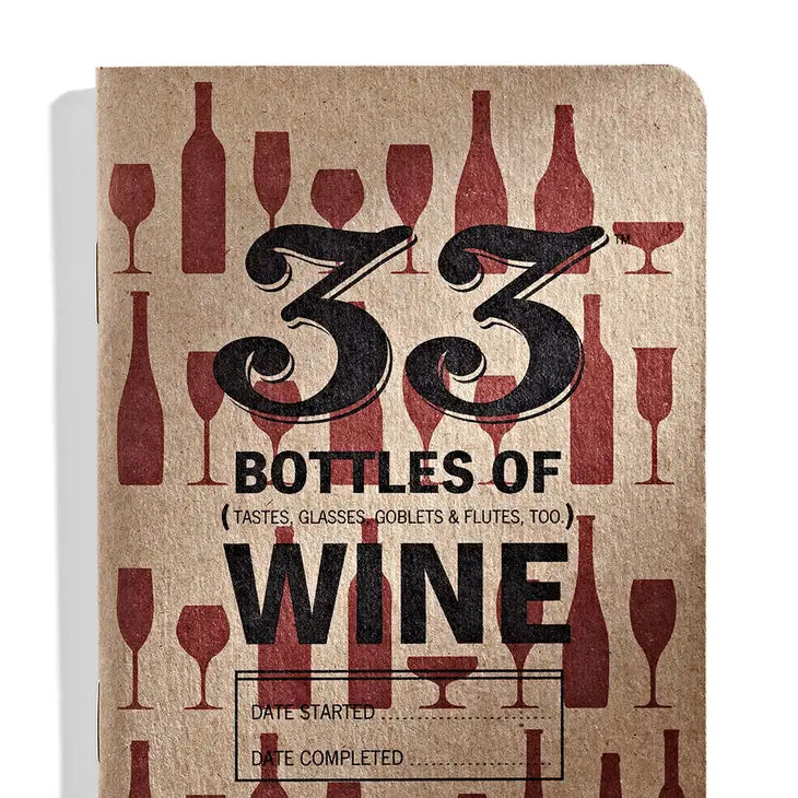 33 Bottles of Wine Tasting Notebook