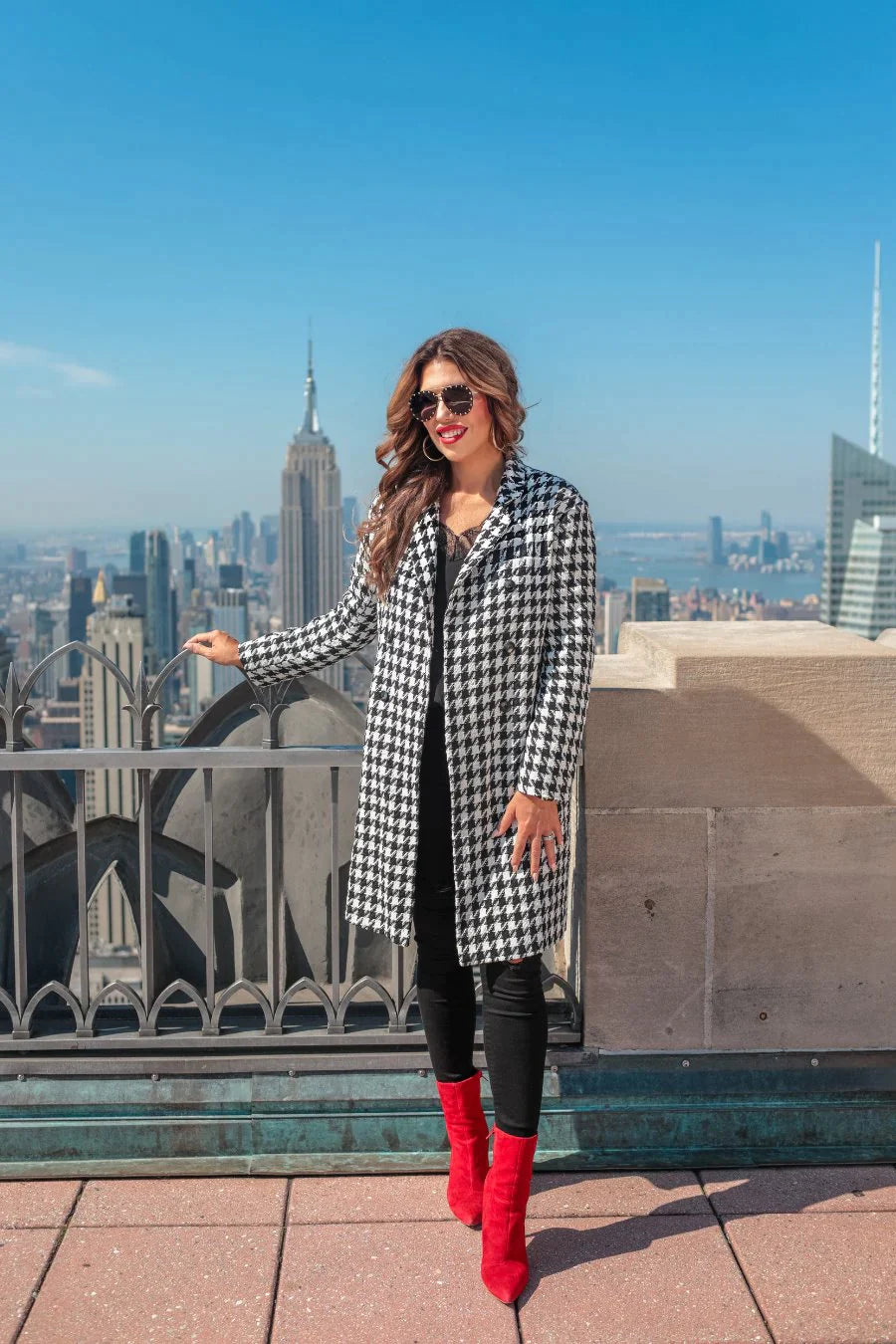 Fifth Avenue Herringbone Coat