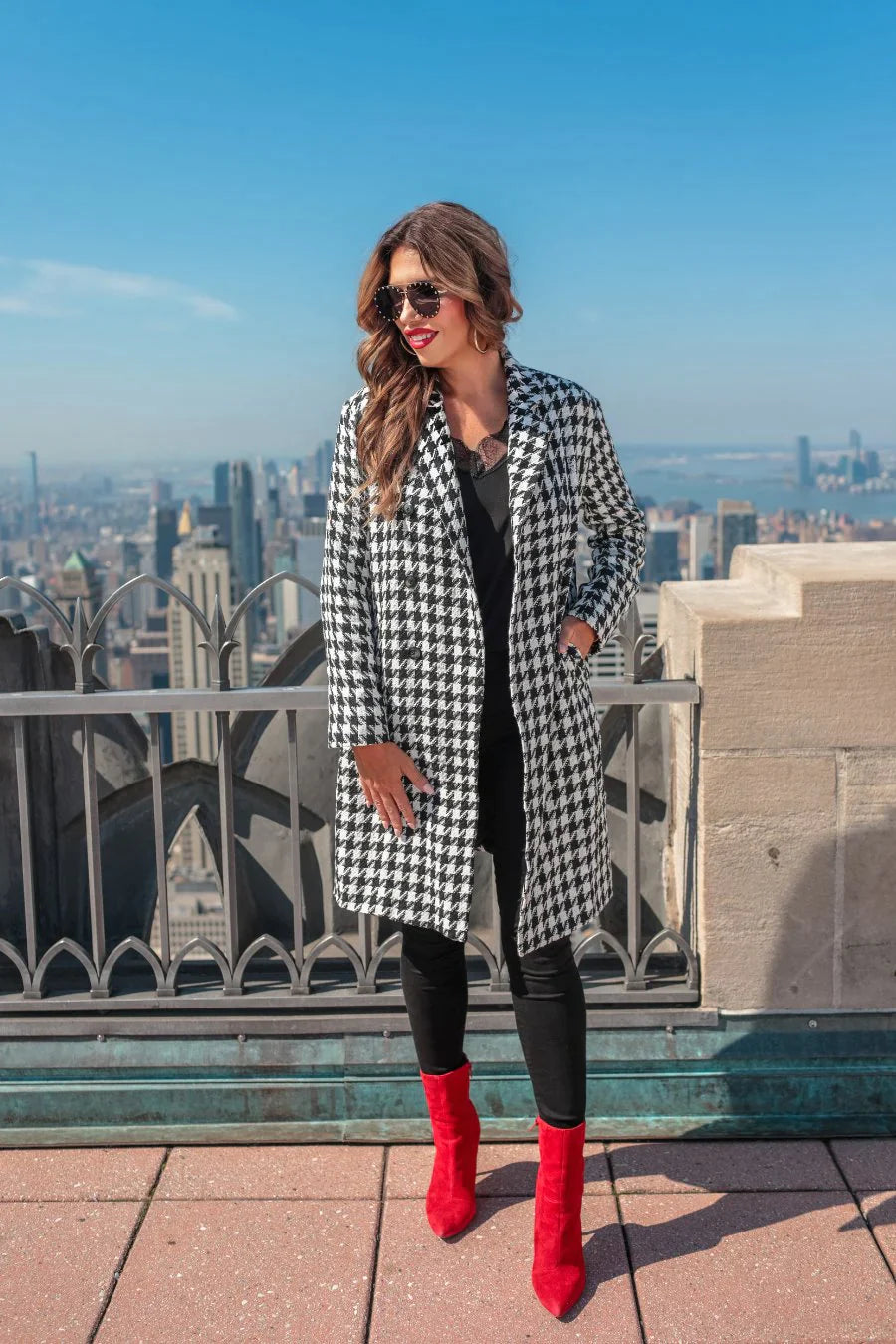 Fifth Avenue Herringbone Coat